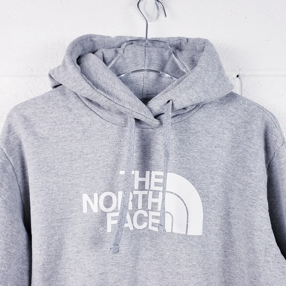 The North Face Men's Large Half‎ Dome Pullover Hoodie Sweatshirt Grey Heather